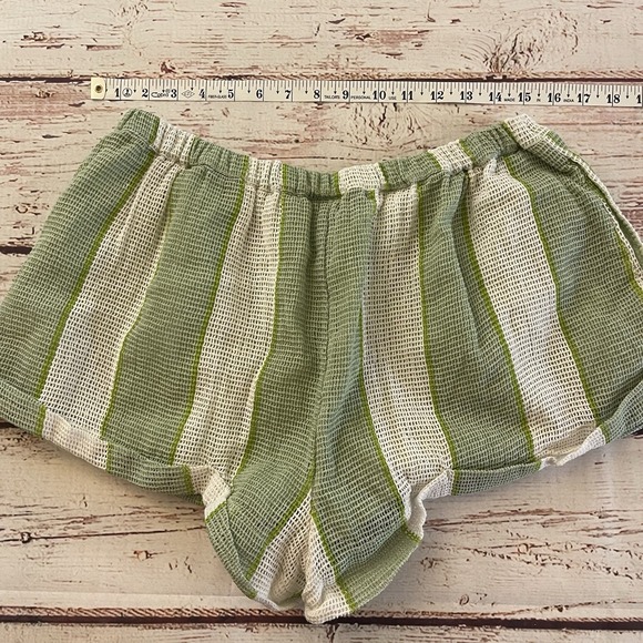 Urban Outfitters Out From Under Shorts Stripe Open Knit Beach Boardwalk Large - Picture 6 of 6